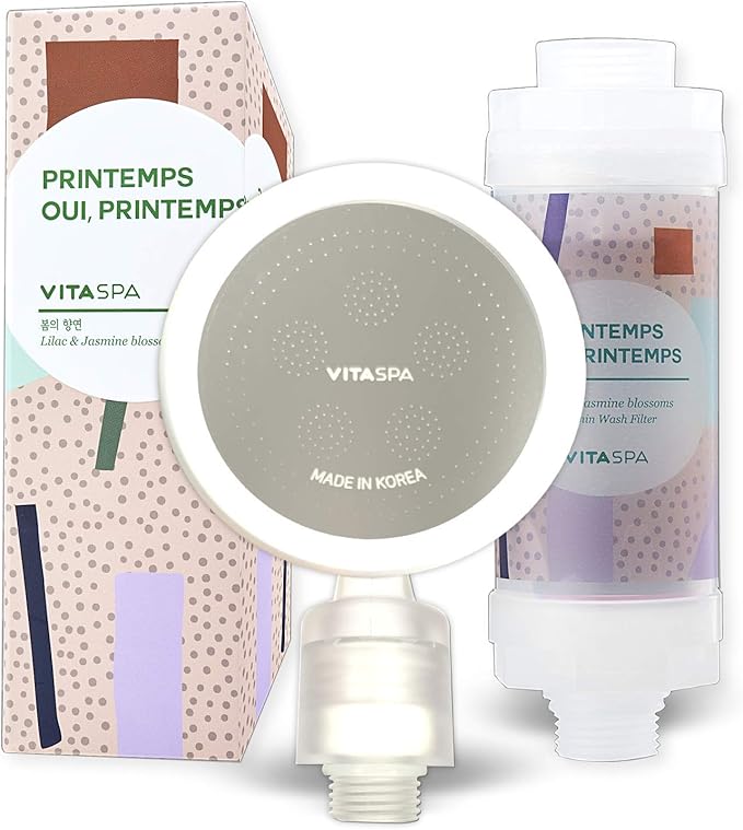 Vitaspa Vitamin C Shower Head Filter Set Made in Korea (Pink) - Exellent Skin & Hair Enhancement, Aroma Therapy, Remove Chlorine & Impurities/Gifts idea For Her/Him, wife, girlfriend - Image 2
